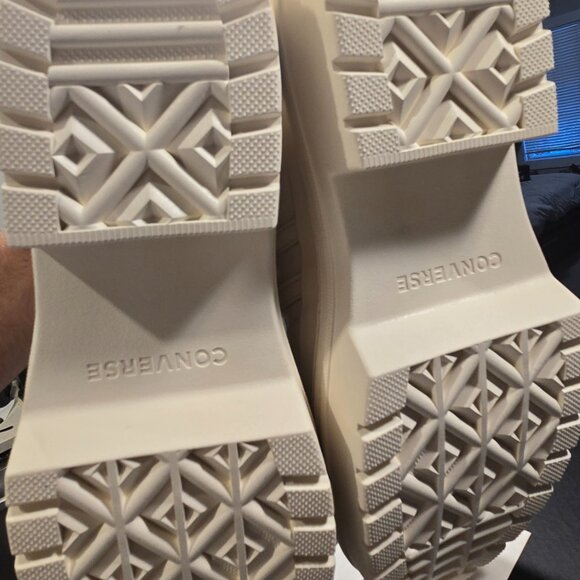 CONVERSE Chuck Taylor All Star Lugged Heel Mary Jane Platform Leather SZ 8 NEW - Picture 8 of 13